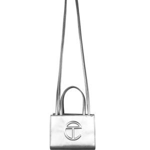 Telfar Small Silver Shopping tote